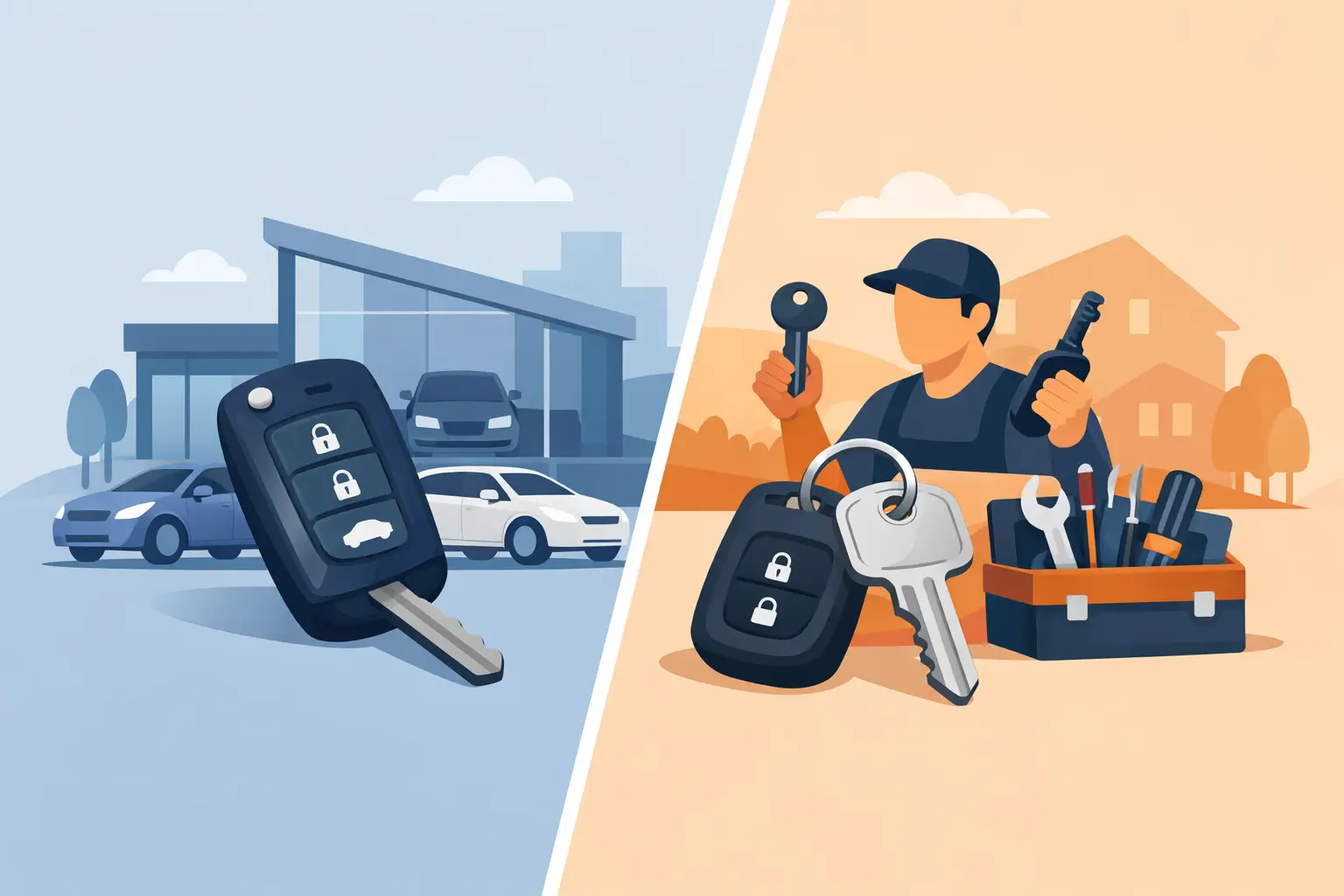 Dealership vs Locksmith Keys: What Costs Less?
