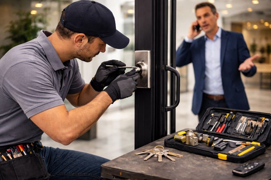 Learn what to consider before hiring Business Locksmith Services in Creve Coeur MO, with security tips & emergency support.