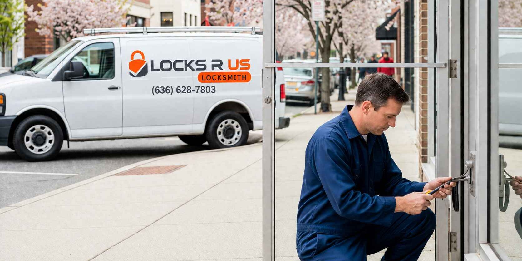 Professional Commercial Locksmith Secure your Creve Coeur business with professional commercial Locksmith from Locks R Us Locksmith. Get reliable security solutions.