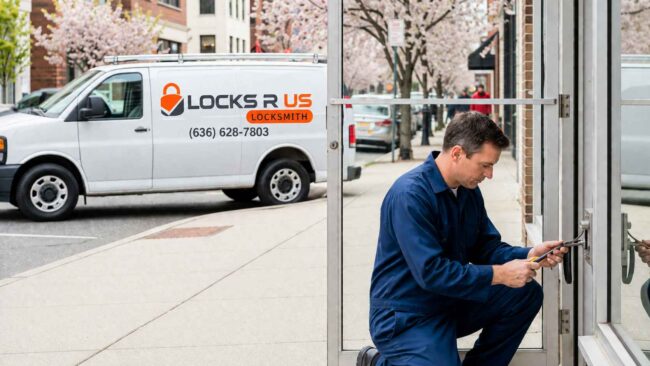 Secure your Creve Coeur business with professional commercial Locksmith from Locks R Us Locksmith. Get reliable security solutions.